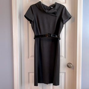 Grey dress withe belt